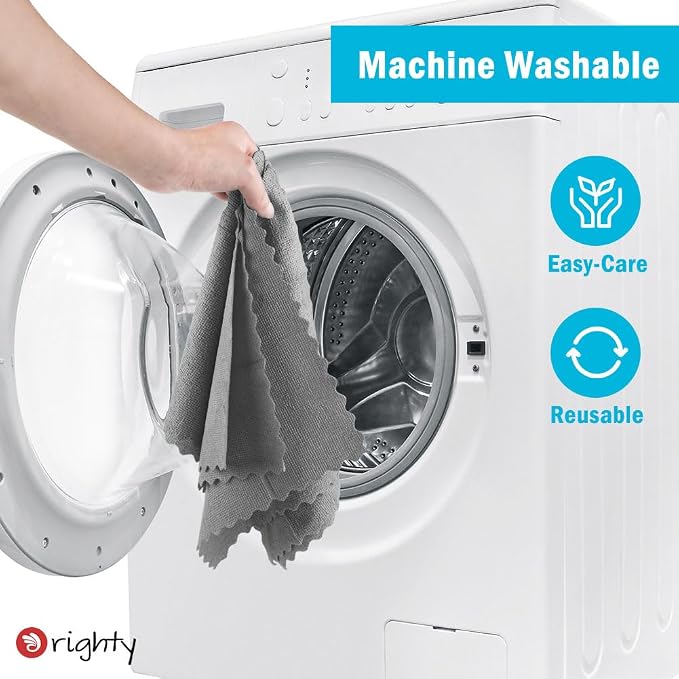 Orighty Grey Microfiber Cleaning Cloth, 100 Pack Highly Absorbent Cleaning - Image 6