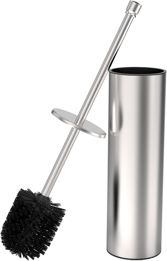 Toilet Brush and Holder Set, Toilet Bowl Brush by WZKALY