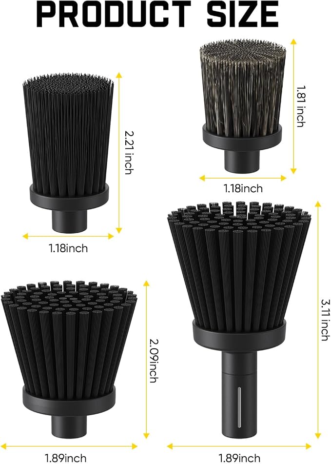 4 PCS Replacement Brush Heads for Fanttik G9 Nano, Flip G10 Nano HomeCare & - Image 3