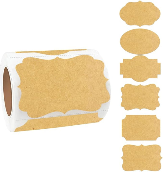 Kraft Labels Stickers by Yeachlaing