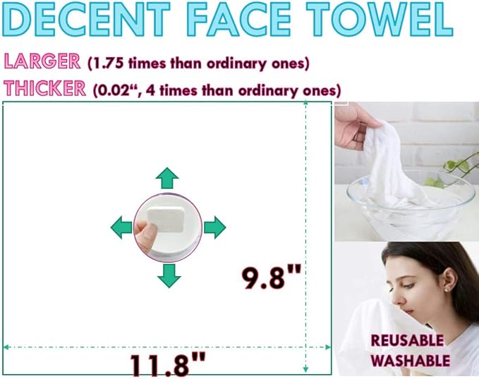 Premium Compressed Towel Tablet, Essential Face Washcloths - Image 3