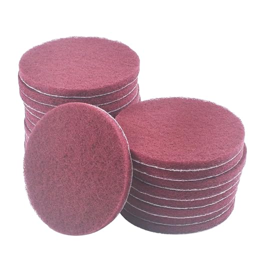 5 Inch 400 Grit Drill Brush Scrubber Scouring Pads, Random Orbital Sander by JUNLIXN