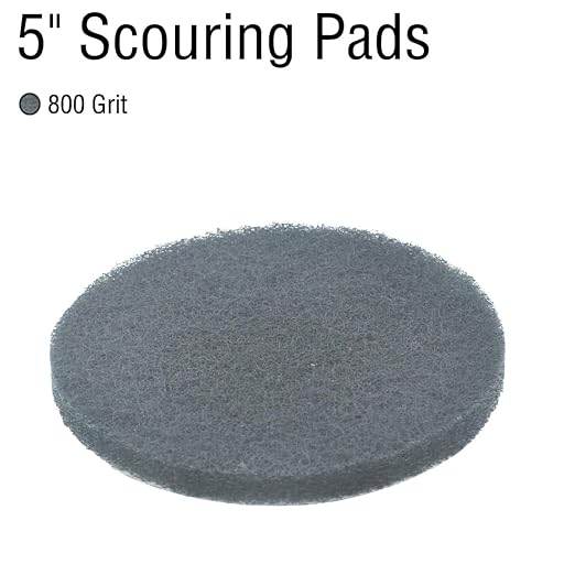 5 Inch 800 Grit Drill Brush Scrubber Scouring Pads, Random Orbital Sander - Image 2