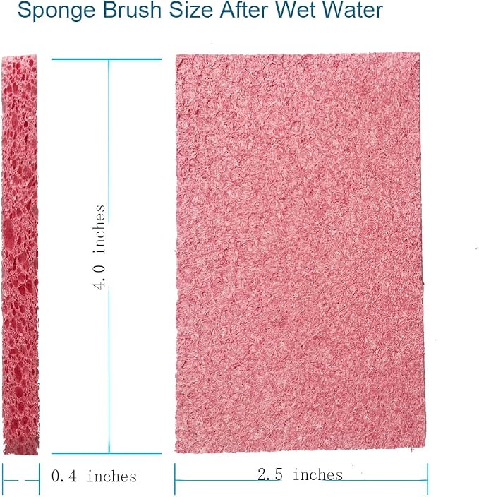 12PCS Cleaning Sponge，2.5X4.0 inches, Kitchen DishSponge, Cleaning Scrub Color - Image 3