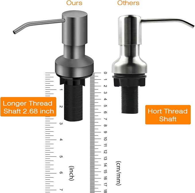 Sink Soap Dispenser for Kitchen Sink, Countertop Built in Sink Soap Dispenser - Image 3