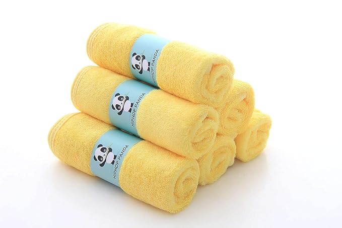 HIPHOP PANDA Baby Washcloths, Rayon Made from Bamboo - Image 3