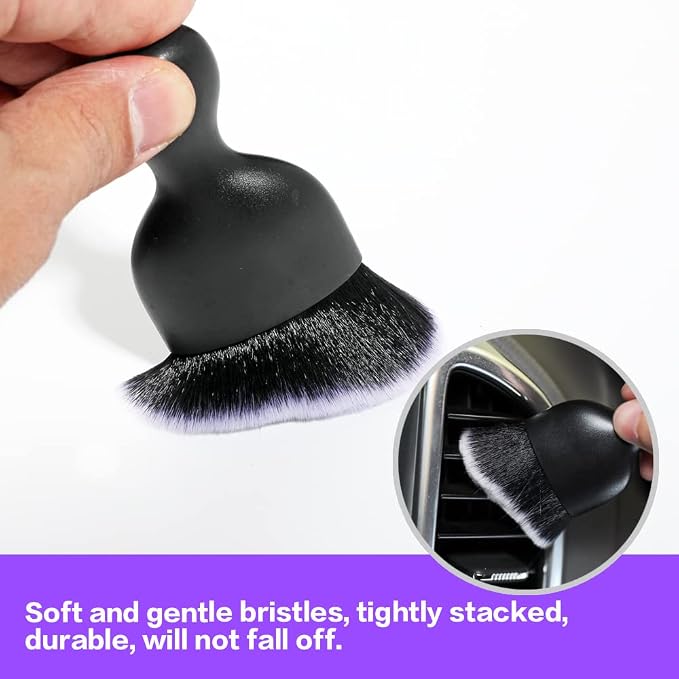 Car Interior Detailing Brush, Soft Bristle Cleaning Brush Car Detailing Brush - Image 6