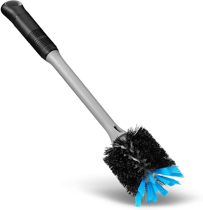 2-in-1 Bottle Brush with Straw Brush, Long Handle Water Bottle Scrubbing Brush - Image 3