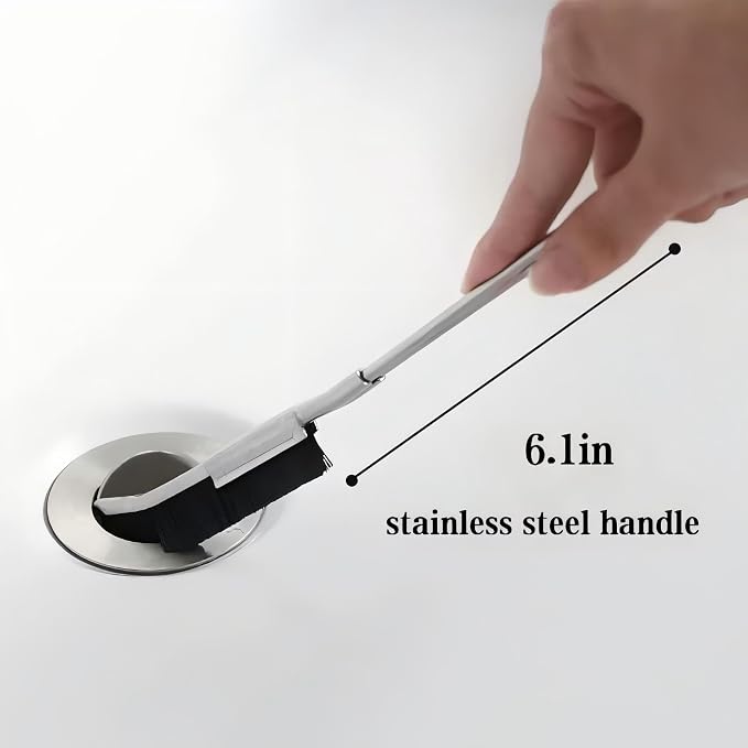 Crevice Cleaning Brush with Stainless Steel Handle – Long Handle Gap Scrubber - Image 5