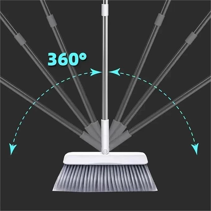 2PCS/Set Broom and Scoop Set Folding Dustpan High-end Bathroom Water Wiper to - Image 4