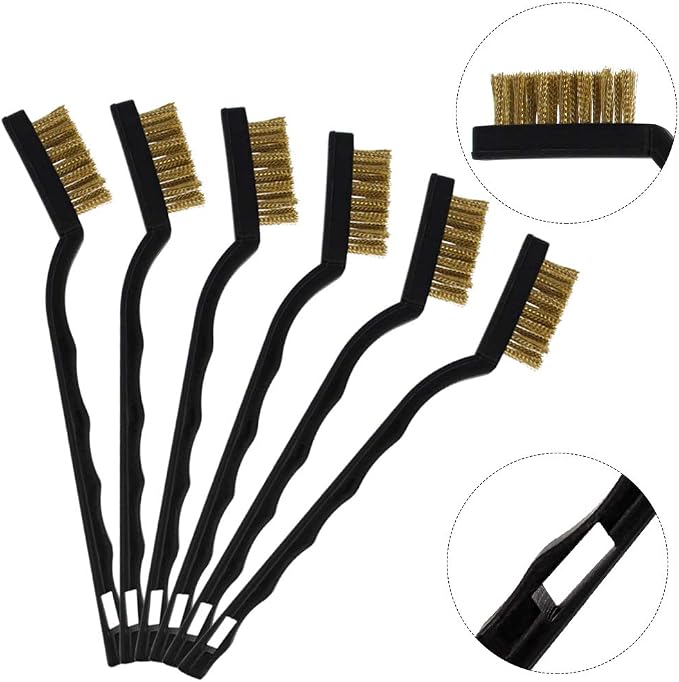 15 Pcs Mini Brass Wire Brush Set - Image 4