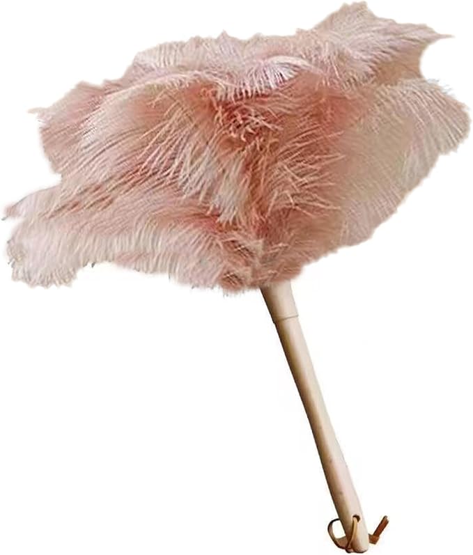 Ostrich Feather Dusters, Naturally Soft, Solid Wood Handle, 17.3'' Long by Unknown