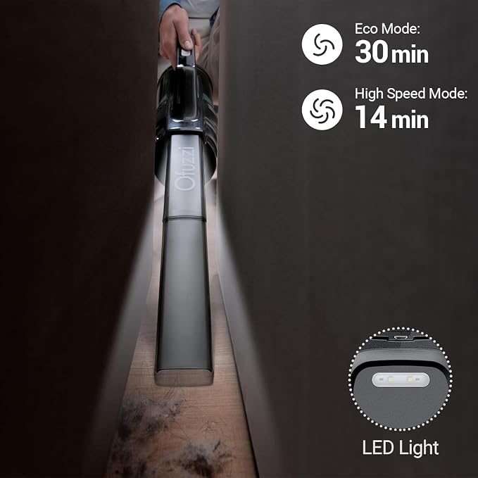 Ofuzzi H9 Pro Handheld Vacuum Cleaner, Extra-Long Crevice Tool, 40AW/13kPa - Image 4