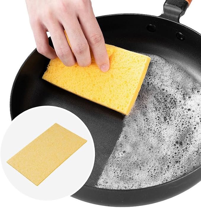 Cellulose Sponges for Dish, Heavy Duty Scrub Kitchen Sponge, Messes Without - Image 4