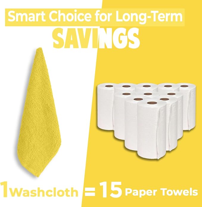 DAN RIVER 24 Pack Wash Cloths for Showering - Image 6