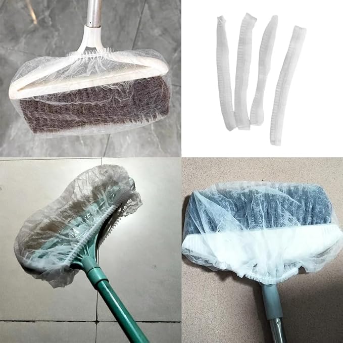 40 Pack Disposable Broom Covers Pet Hair Removal Broom Cloth Cover Caps - Image 7