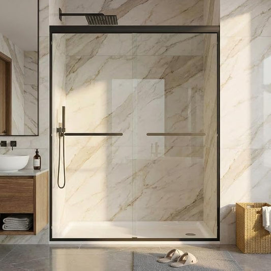 Sliding Shower Door, Adjustable 44"-48" W x 72" H by IDEALHOUSE