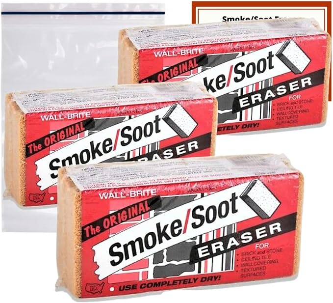 Absorene Smoke Soot Eraser Sponge 3 Pack by Absorene