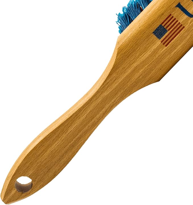 8 Inch USA Bench Broom, Counter Brush, Chemical Resistance Bristles, Two Coats - Image 3