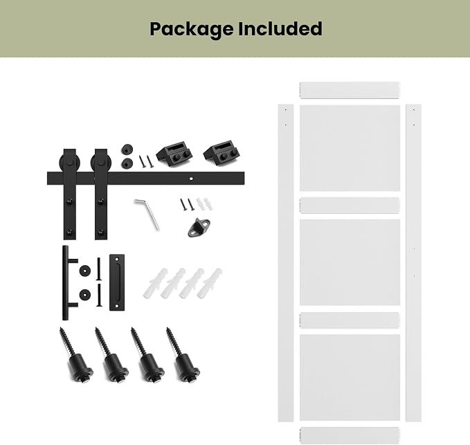 SmartStandard 30in x 84in Sliding Barn Door - Image 4
