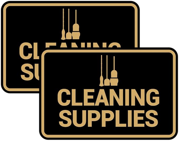 Signs ByLITA Classic Framed Cleaning Supplies Sign by SignsByLITA
