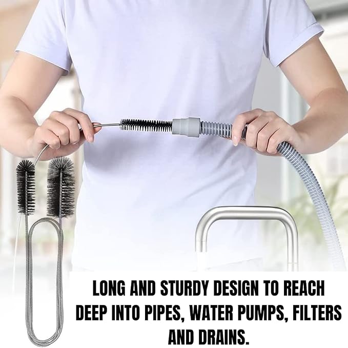 Flexible Drain Cleaning Brush for Drains, Bathroom Sink, and Kitchen Sink - Image 2