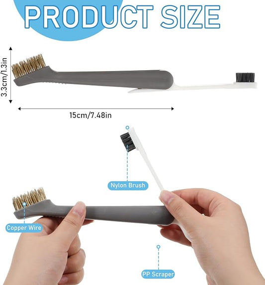 Kitchen Cleaning Scrub Brush Deep Gas Stove Brass Wire Brush - Image 2