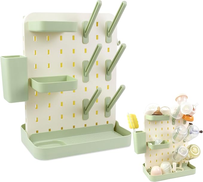 Baby Bottle Drying Rack Space Saving Countertop Vertical Rack - Image 6