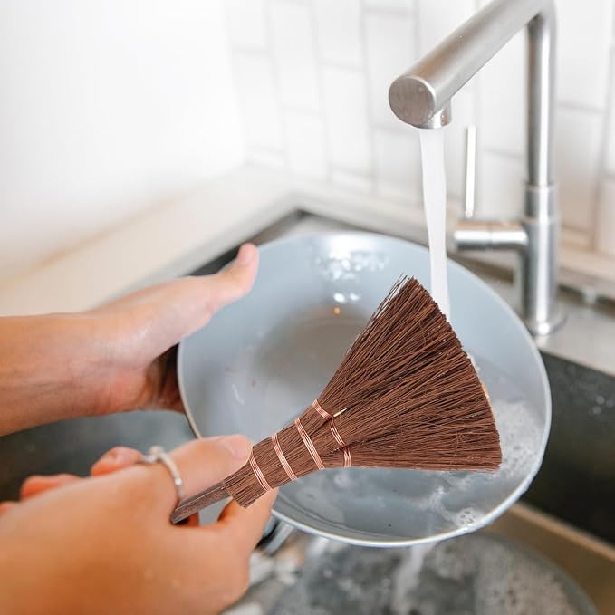 ABOOFAN Mini Tea Tray Brush 11 Inch Soft Bristle Hand Broom - Image 6