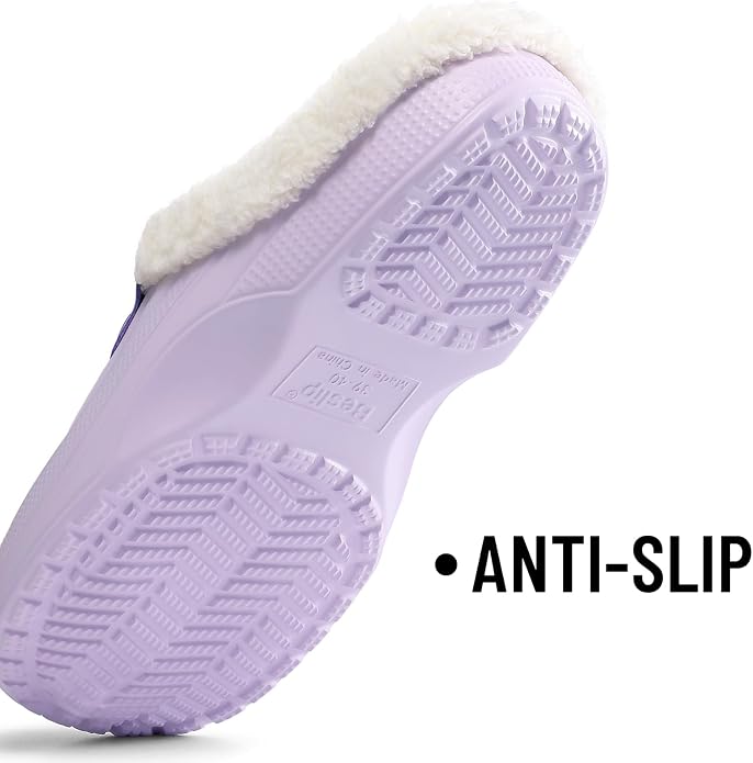 Beslip Classic Fur Lined Clogs Waterproof Winter Fuzzy Slippers - Image 5