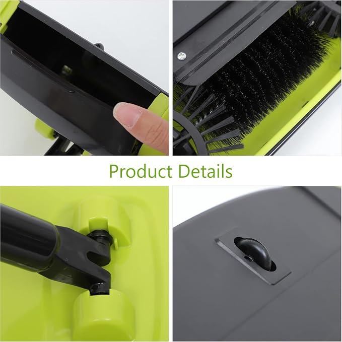 NOLITOY Hand Push Floor Sweeper Broom Carpet Sweeper Floor Cleaning Mop - Image 6