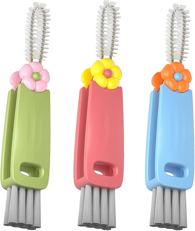 3 in 1 Cup Lid Cleaning Brush, Portable Cup Cleaner Brush, Water Bottle Cleaner by Unknown