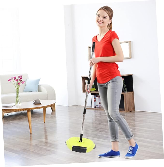 3 1 Hand Push Cleaning Tools for Home Floor Rugs Lazy Dustpan Trash Bin Vacuum - Image 2