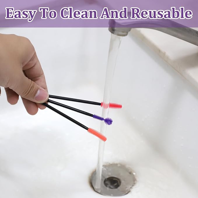 12 Pcs Silicone Nook and Cranny Brush Crevice Cleaning Brushes 3 Styles Sewing - Image 7