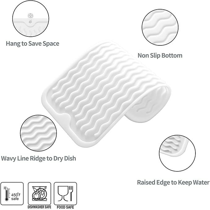 Silicone Dish Drying Mat for Multiple Usage, Easy clean, Eco-friendly, - Image 3