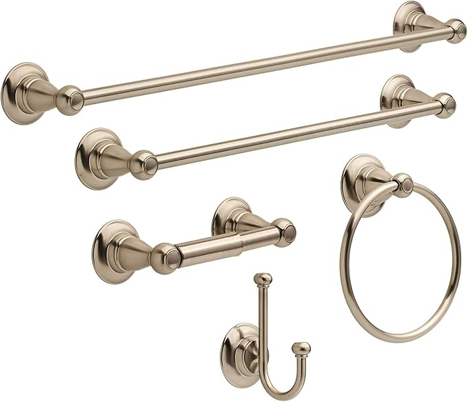 Delta Faucet Porter 24 inch Towel Bar, SpotShield Brushed Nickel, Bathroom - Image 3