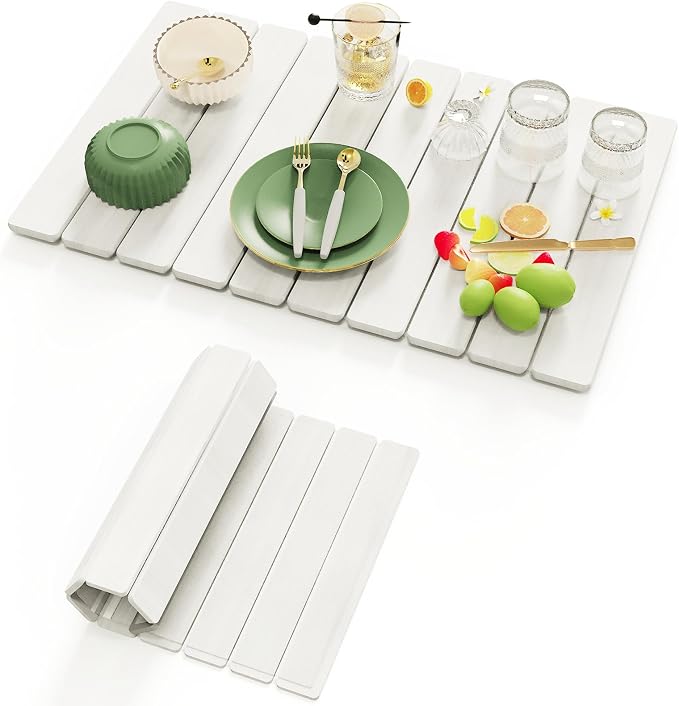 Stone Drying Mat for Kitchen Counter, Large Foldable Stone Dish Drying Mat by Unknown
