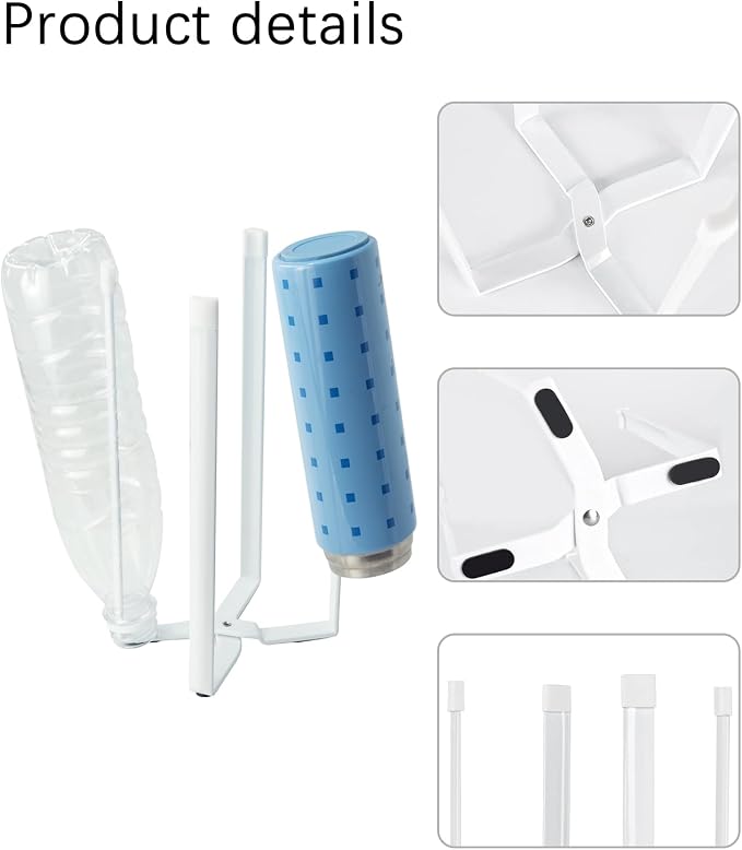 Kitchen Stand Holder, Plastic Bag Drying Rack, Bottles and Cups, Shelf Trash Bag - Image 4