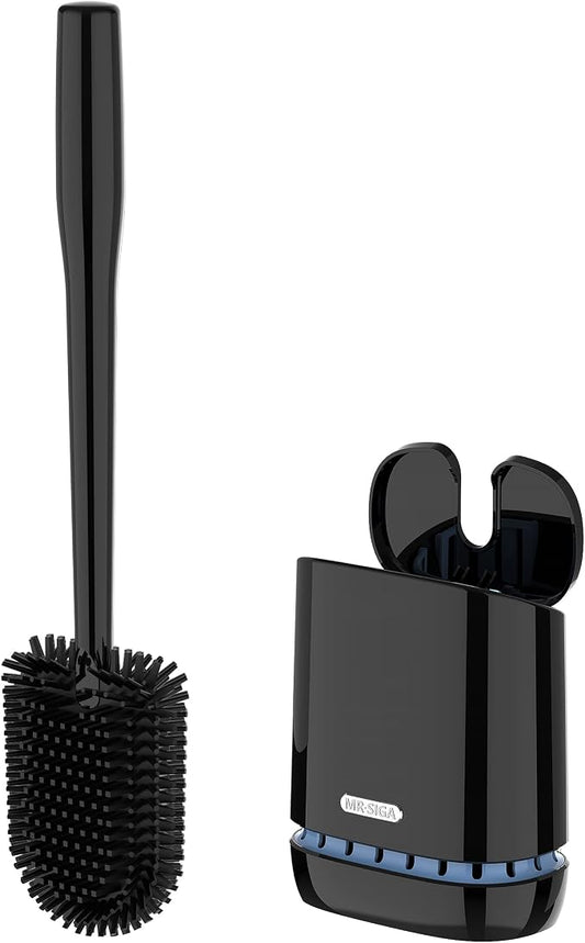 MR.SIGA Toilet Bowl Brush and Holder, Durable and Flexible Bristles, Wall by MRSIGA