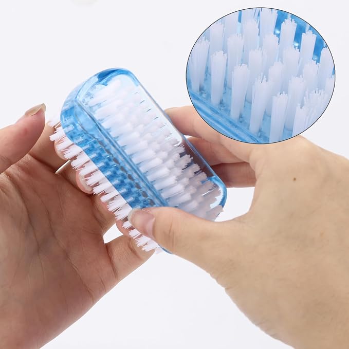 Nail Cleaning Brushes Plastic for Fingernails 2-Sided Non-Slip Nail Brushes 4 - Image 4