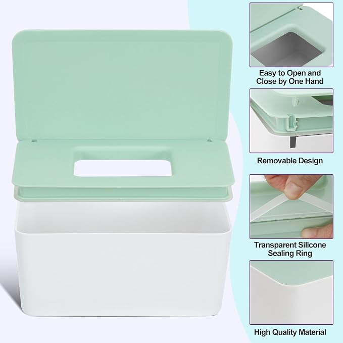 54 Packs Flannel Cloth Baby Wipes Reusable Baby Wipes - Image 2