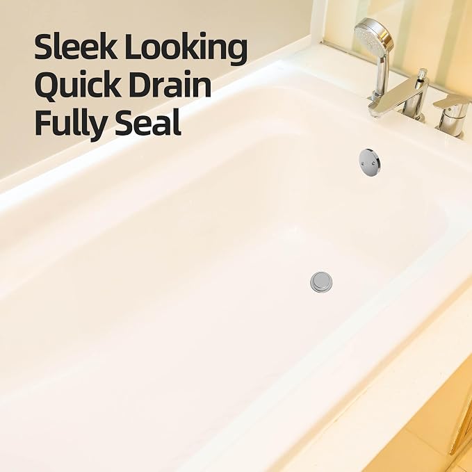 Chrome Plated Tub Drain Kit - Image 3