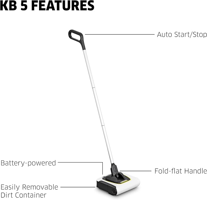 Kärcher KB 5 Electric Floor Sweeper Broom, - Image 6
