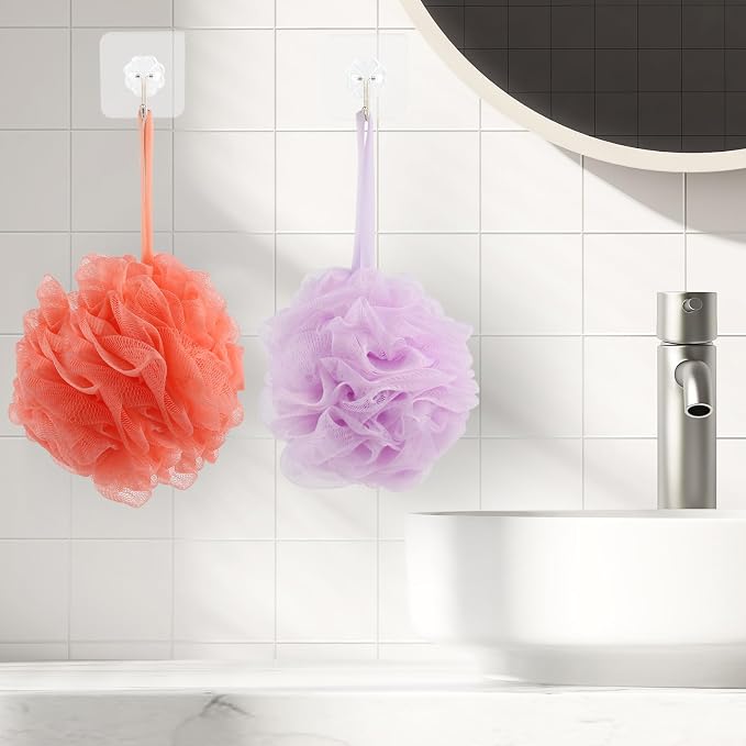 Fu Store Loofah Sponge Shower Loofahs 70g Bath Sponges Mesh Balls 4 Colors - Image 5