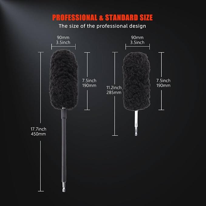 Drill Wheel Brush, Drill Microfiber Wheel Brush, SPTA 1 Pc Soft Microfiber - Image 4