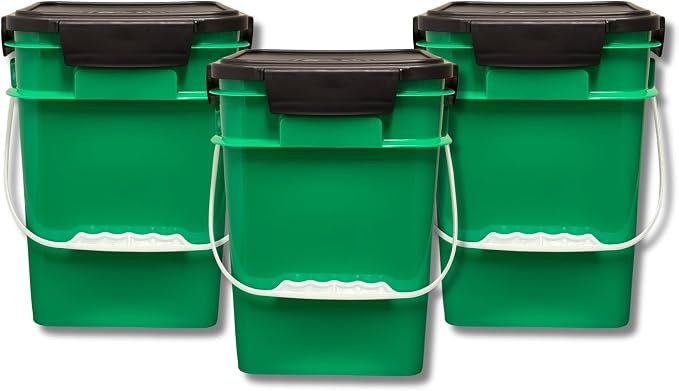 House Naturals 4 Gallon Square Food Grade Bucket Pail by House+Naturals