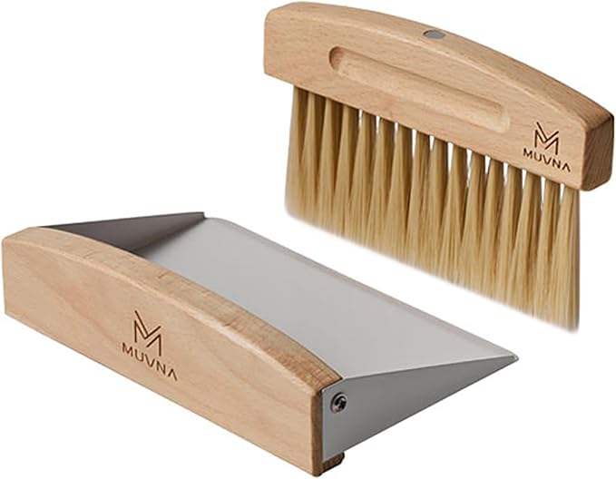 Small Coffee Brush and Dustpan Set by MUVNA