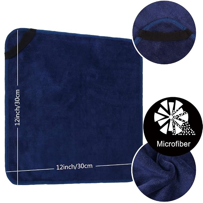 SINLAND Microfiber Facial Cloths Fast Drying Washcloth 12inch x 12inch - Image 2