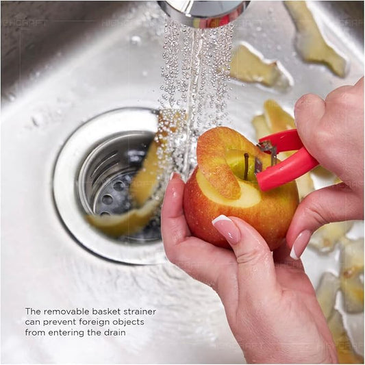 Highcraft 9773 Bar/Prep Sink 2 1/2 Junior Duo Stainless Steel Drain Assembly - Image 2