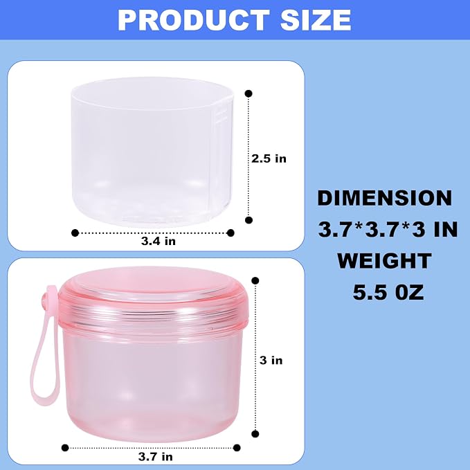 Denture Case, Leak Proof Denture Bath Cup - Image 3